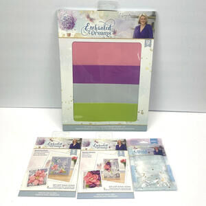 Lot 4 Crafters Companion Enchanted Dreams Metal Die Flower Foam Papercraft Sets